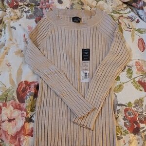 George Heather Tan Knit Top